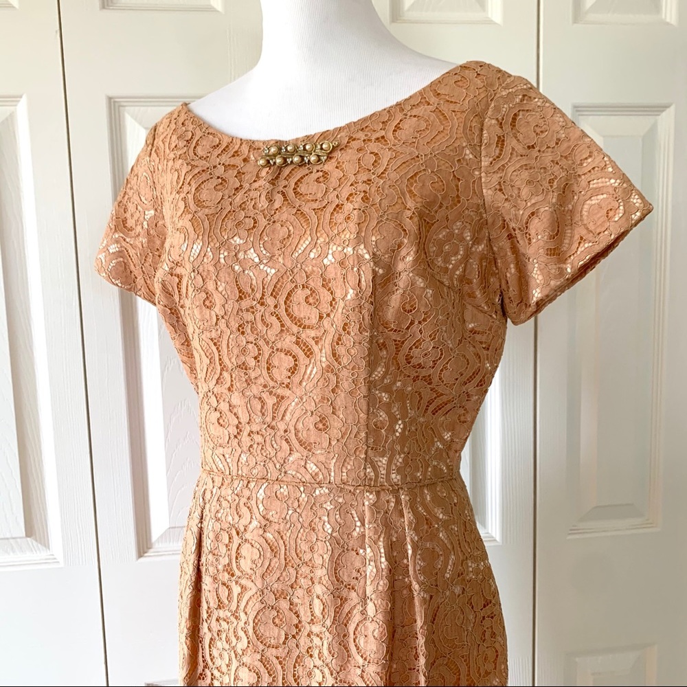VTG Spring Tea Lace Dress - Picture 2 of 9